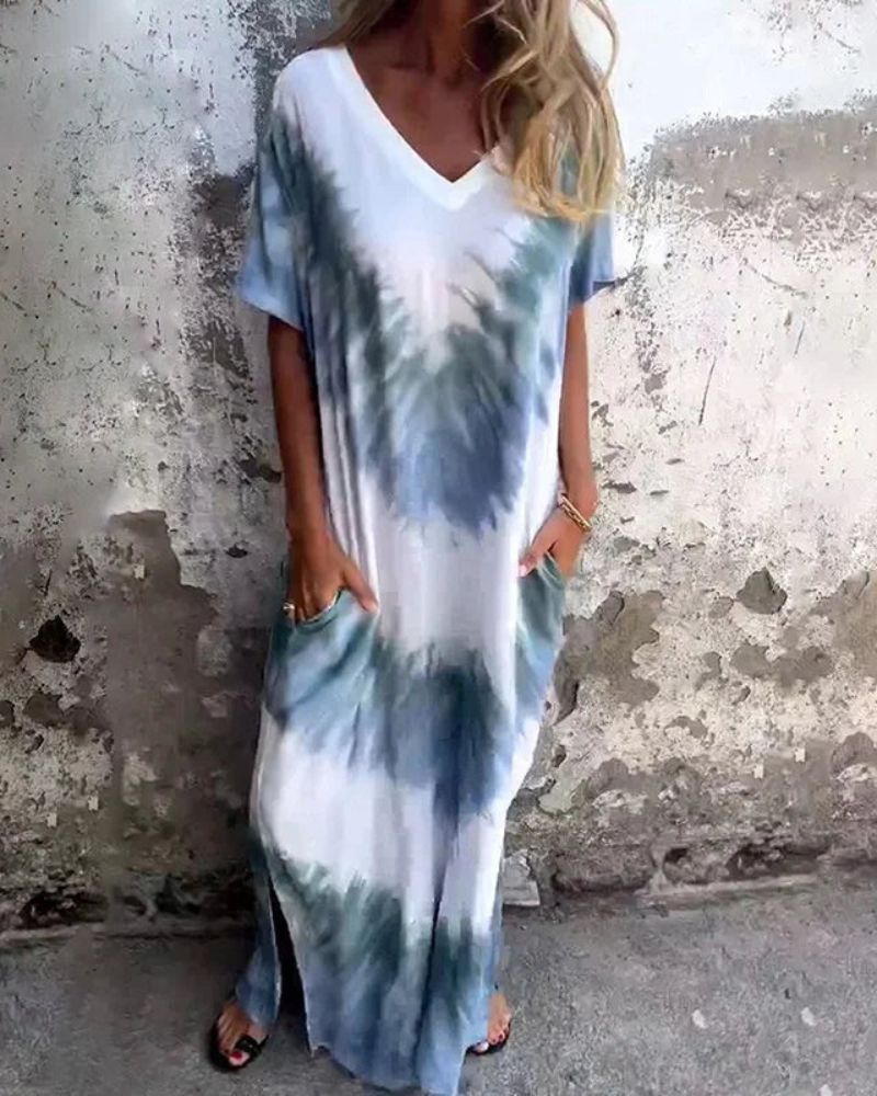 TYLA | TIE DYE BOHO DRESS