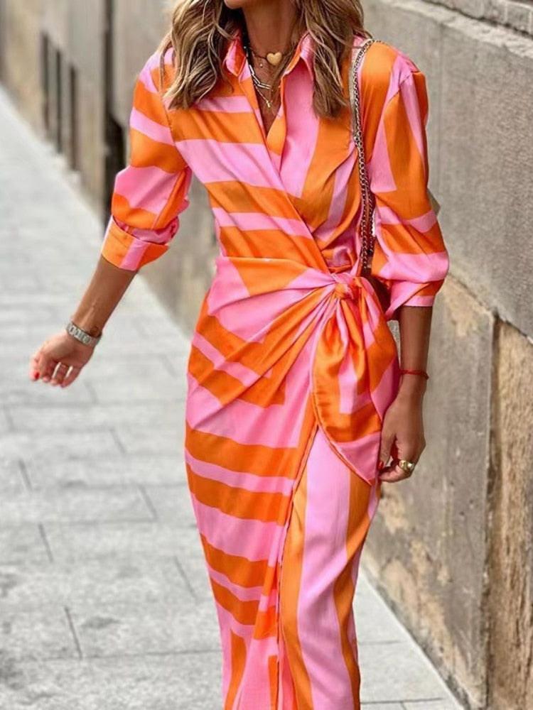 Rachel™ - Printed Wrap Dress